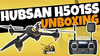 DRONE HUBSAN X4 H501SS PROFISSIONAL UNBOXING Completo com GPS e Camera Bom e Barato para Iniciantes [upl. by Etoile]