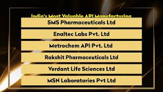 Enaltec Labs Pvt Ltd  Indias Most Valuable API Manufacturing Company 2017 [upl. by Adnilra703]