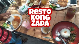 Makan makan di kong zada Blora  syukuran gaji pertama jadi youtuber bersama keluarga [upl. by Lenad]