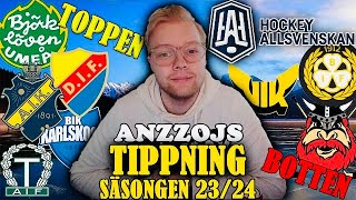 MIN HOCKEYALLSVENSKA TIPPNING SÄSONGEN 2324 [upl. by Gertie]