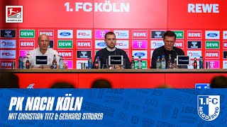 „Wir gehen als glücklicher Sieger vom Platz“  PK nach dem Auswärtsspiel beim 1 FC Köln [upl. by Abate]