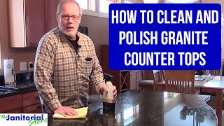 How to clean and polish a granite counter top [upl. by Nhepets]