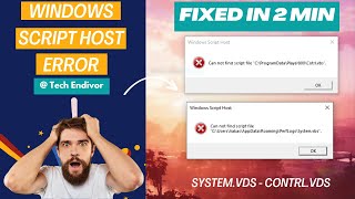 Windows Script Host Error FIXED in Just 2 Minutes [upl. by Entwistle]