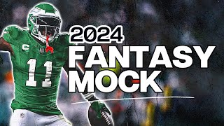 An Expert 2024 Fantasy Football Mock Draft [upl. by Atiuqer]