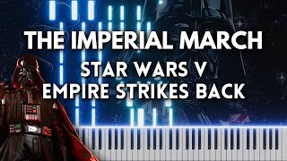 The Imperial March  Star Wars Piano Cover FREE MIDI [upl. by Elspeth6]