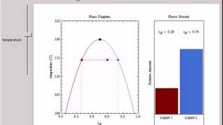 Lever Rule Applied to Phase Diagram for Partially Miscible Liquids [upl. by Einnej]