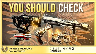 10 Rare Destiny 2 Weapons You Should Never Delete [upl. by Brine]