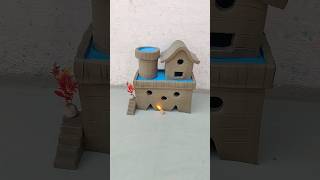 destroying a beautiful miniature clay house 😱shorts [upl. by Grannias538]