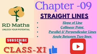 STRAIGHT LINE CLASS 11 CHAPTER 09 NCERT MATHEMATICSRDMATHS RUPANGI DWIVEDI CBSE [upl. by Salter]