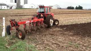 Allis Chalmers Maroon Belly 7080 Plowing 2012 [upl. by Gregoire]