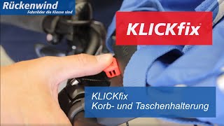 KLICKfix Korb und Taschenhalterung [upl. by Clercq326]