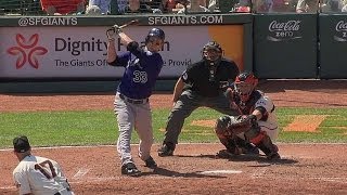 Morneau hits a solo shot to leftcenter field [upl. by Yeslrahc]