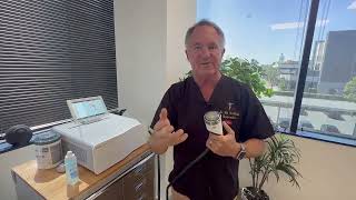 Dr Rik Wahlrab DC demonstrates the Storz Duolith Shockwave device [upl. by Hachman]