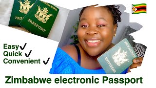 How to get a Zimbabwean EPASSPORT Quick amp Easy  Zimbabwean New epassport [upl. by Costello]