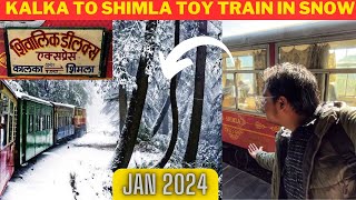 Shimla Toy Train Journey In Snowfall 2024 [upl. by Willi]