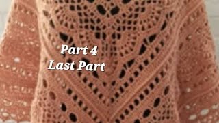 CROCHET AN EASY ELEGANT AND SIMPLE SHAWL WITH GORGEOUS PATTERN STEP BY STEP DESIGN FOR THE LADIES 4 [upl. by Leopoldeen]