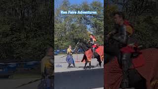 Ren Faire Jousting Adventures Fun Renaissance Fair Jousting comedy skit show we saw Shorts [upl. by Ahsead]