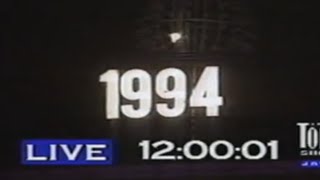 NBC Times Square New Years Eve Ball Drop 1994  The Tonight Show December 31 1993 newyearssman [upl. by Frederique359]