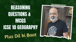 Geography MCQs amp Reasoning Questions  ICSE 10 Board Exams  SWS [upl. by Noillid489]