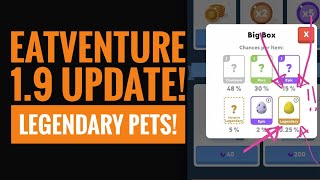 Legendary pets in Eatventure 19 update plus vault check up [upl. by Travis]