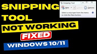 Snipping Tool not working in Windows 10  11 Fixed [upl. by Constance833]