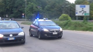 Fiat Bravo Radiomobile Carabinieri Gallarate in emergenza  Italian Military Police Responding [upl. by Airpal]