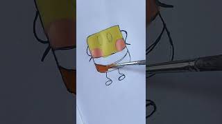 Cartoon painting satisfying art drawing painting creative shortvideo video viralvideo [upl. by Retsevlys]