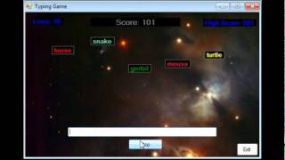 Visual Basic  Typing Game [upl. by Akenom308]