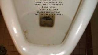 How to remove heavy duty hardwater stains in the toilet Video [upl. by Lesirg712]