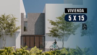 VIVIENDA UNIFAMILIAR 5X15 [upl. by Duffy]