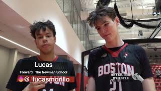 Quinn Costello and Lucas Mortillo postgame interview [upl. by Mindi401]