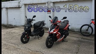 50cc vs 150cc scooter  Which one to buy [upl. by Melli984]