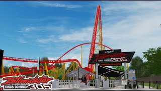 Intimidator 305 Pov Roller Coaster  Theme Park [upl. by Abibah732]