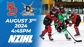 NZIHL 2024  Canterbury Red Devils vs Phoenix Thunder  3 August 2024 [upl. by Nuarb]