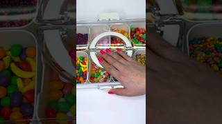 Candy restock asmr snacks snacklebox asmrrestock asmrsounds organized [upl. by Nadbus]