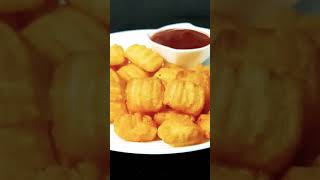 Easy tea time snack recipe  Crispy Potato fries  bubble fries shorts [upl. by Susette220]