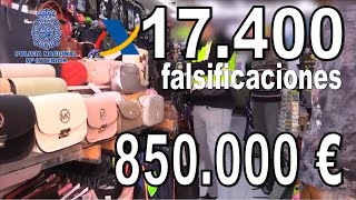 💥17400 productos falsificados💥que superaban los 850000 euros en Girona 🚨16 detenidos Lloret de Mar [upl. by Haroppiz]