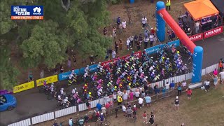 Riders At Start Line  Womens Westpac Stage 2  Santos Festival of Cycling 2022 [upl. by Afnin304]