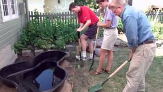 How to Make a Pond with a Preformed Pond Liner [upl. by Coletta]