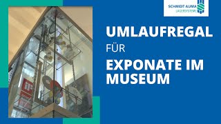 Umlaufregal für Exponate im Museum [upl. by Dame]