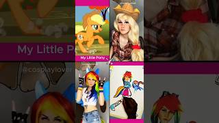 My Little Pony  applejack vs rainbow do you like mayamystic cosplay mlp [upl. by Ylam]