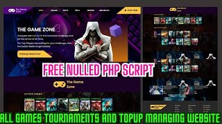 How To Create A Gaming Website With Admin Panel For Tournaments and Topup  NULLED PHP SCRIPTS [upl. by Ueih]