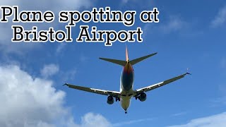 Plane spotting at Bristol Airport [upl. by Nairrod]