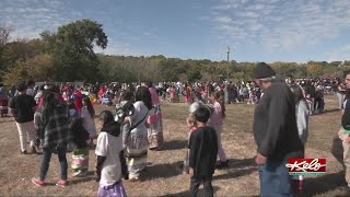 Honoring Native Americans Day with Calling of Dancers [upl. by Ekalb]