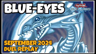 BlueEyes Duel Links  September 2024 Duel Replay amp Decklist YUGIOH [upl. by Aleta]