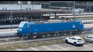 EisenbahnBau und Betriebsgesellschaft Pressnitztalbahn mbH PRESS 185 062 in Bülach Schweiz [upl. by Godbeare]