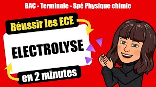 👩‍🔬Réussir lECE de Spécialité Physique Chimie  ELECTROLYSE  TERMINALE [upl. by Akiram]