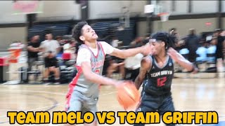 Kiyan Anthony and Team Melo Intense Game Against Team Griffin at EYBL 2024 Highlights [upl. by Tteirrah26]