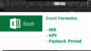 How to calculate Payback Period on Excel  Two easy methods [upl. by Ternan997]