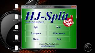 How to use HJsplit Join 001 002 003 Files [upl. by Church]